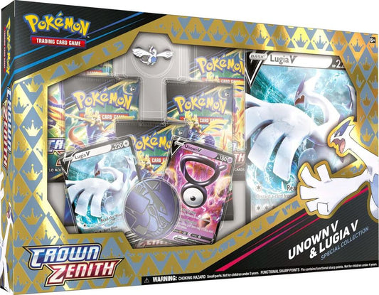 Summon Supply — Unown V & Lugia V Pokemon Crown Zenith Special Collection Box – Official Pokemon TCG Product