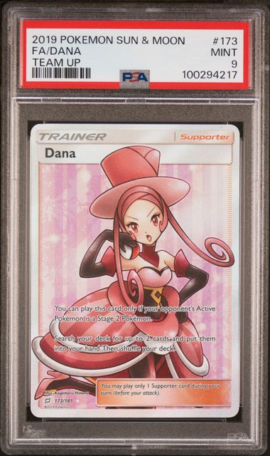Summon Supply — Dana Full Art 2021 Pokemon Team Up rare holo 173/181 PSA 9 – Official Pokemon TCG Product