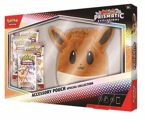Summon Supply — Pokemon Scarlet & Violet Prismatic Evolutions Accessory Pouch Special Collection – Official Pokemon TCG Product