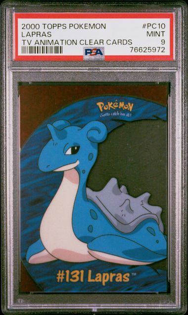 Summon Supply — Lapras 2000 Topps Pokemon TV Animation - Clear PSA 9 – Official Pokemon TCG Product