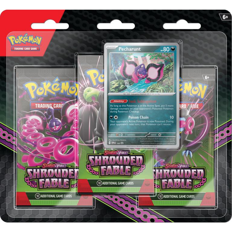 Summon Supply — Pokemon Scarlet & Violet Shrouded Fable 3-Pack Blister Pack - 12 Pack Box – Official Pokemon TCG Product