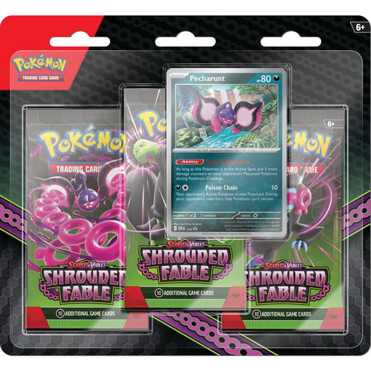 Summon Supply — Pokemon Scarlet & Violet Shrouded Fable 3-Pack Blister Pack - 12 Pack Box – Official Pokemon TCG Product