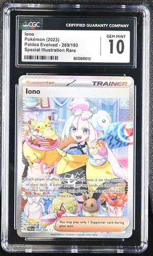 Summon Supply — Iono 2023 Pokemon Paldea Evolved Special Illustration Rare holo #269/193 CGC 10 – Official Pokemon TCG Product