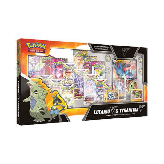 Summon Supply — Pokemon TCG: Heavy Hitters Premium Collection Lucario V & Tyranitar V – Official Pokemon TCG Product