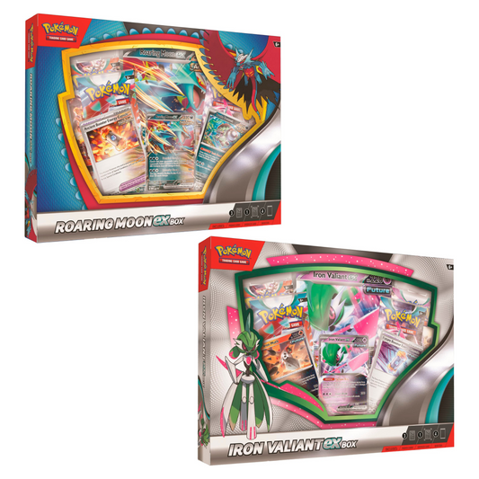 Summon Supply — Pokemon Roaring Moon/Iron Valiant EX 6 Box Case – Official Pokemon TCG Product