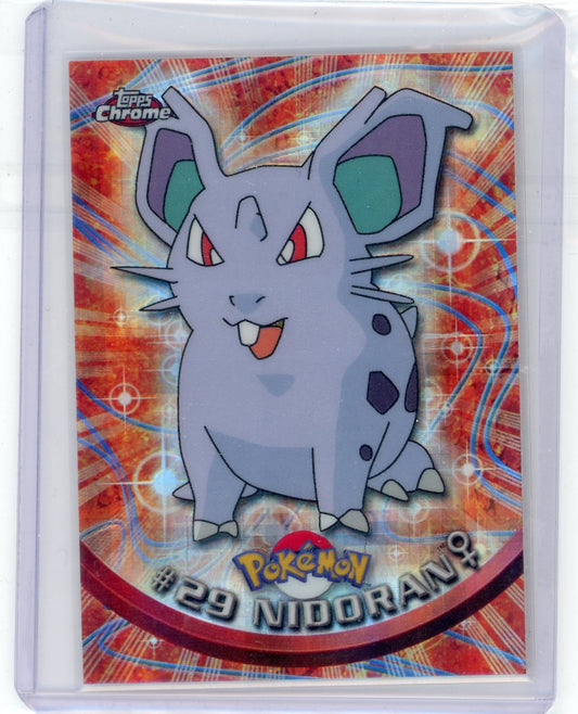 Summon Supply — Nidoran 2000 Topps Chrome Pokemon Tekno Refractor #29 – Official Pokemon TCG Product