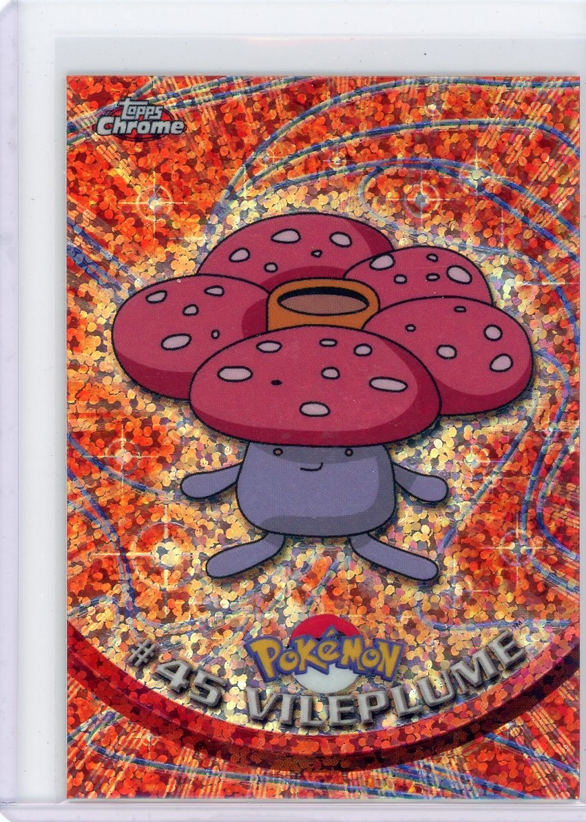 Summon Supply — Vileplume 2000 Pokemon Topps Chrome Sparkle Refractor #45 – Official Pokemon TCG Product