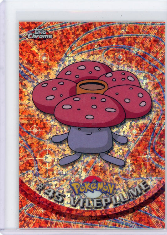 Summon Supply — Vileplume 2000 Pokemon Topps Chrome Sparkle Refractor #45 – Official Pokemon TCG Product