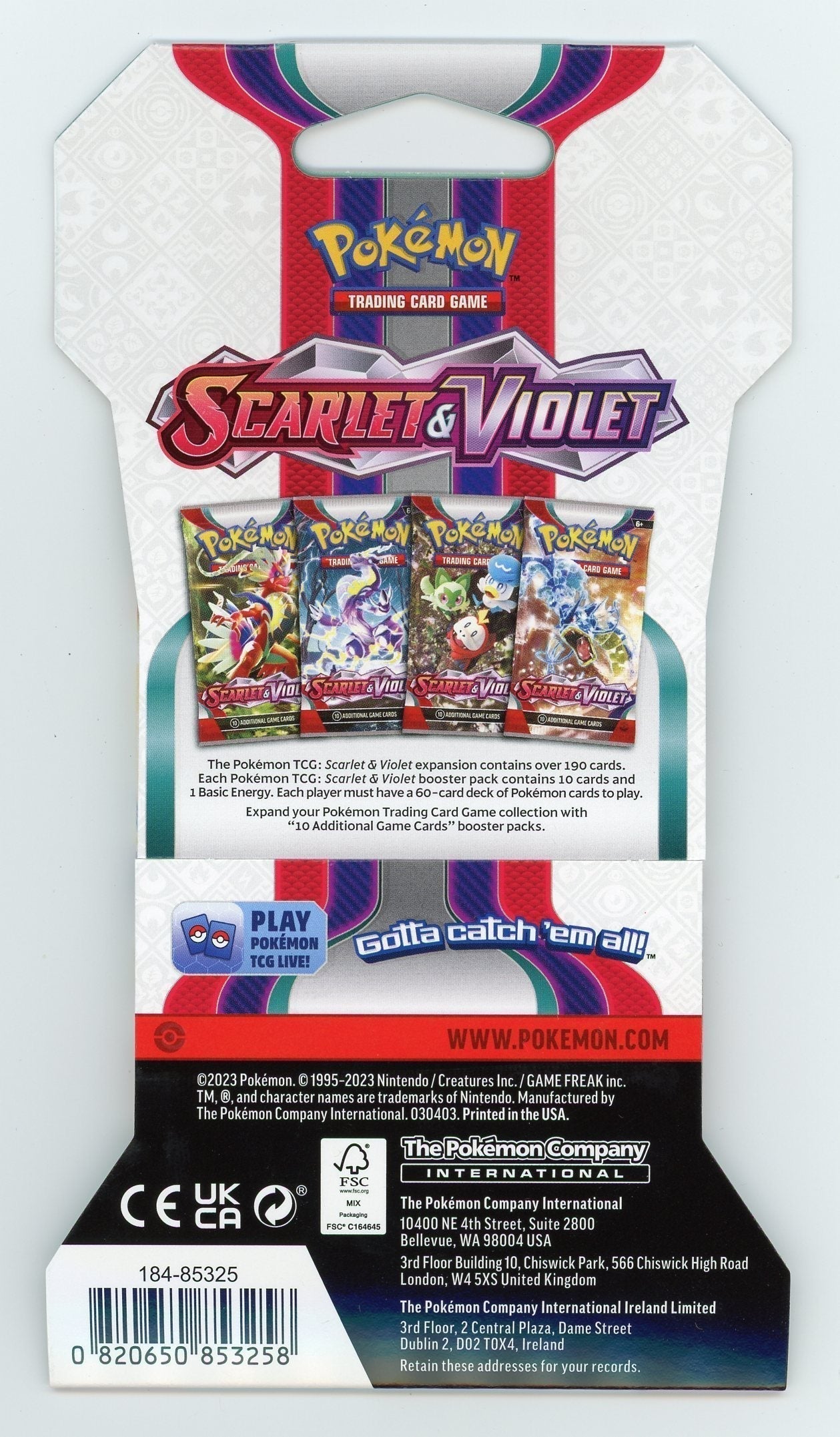 Summon Supply — Pokemon Scarlet & Violet Sleeved Booster Pack Case – Authentic Japanese Pokemon Cards