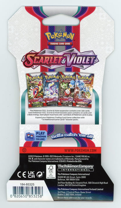Summon Supply — Pokemon Scarlet & Violet Sleeved Booster Pack Case – Authentic Japanese Pokemon Cards