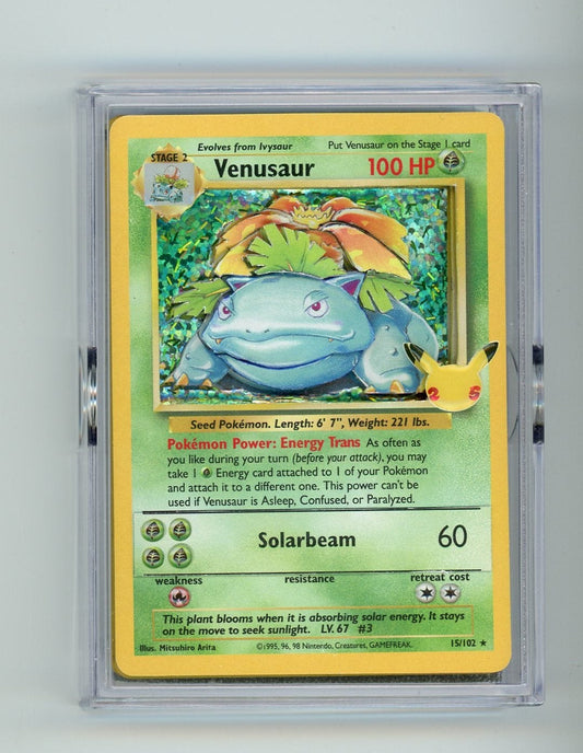 Summon Supply — Venusaur 1998 Pokemon / Celebrations 3-layer custom card art by Do or Dye Designs – Official Pokemon TCG Product