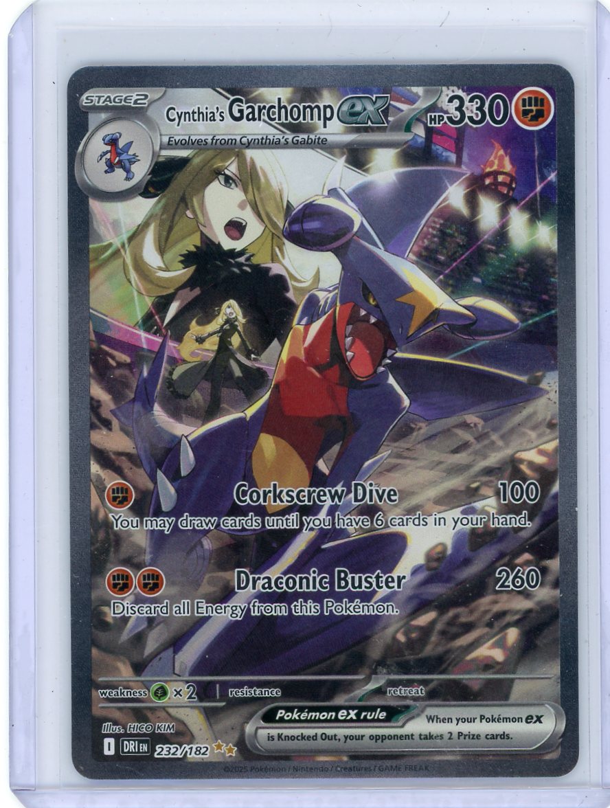 Summon Supply — Cynthia's Garchomp ex Pokemon Destined Rivals Special Illustration Rare #232/182 – Official Pokemon TCG Product