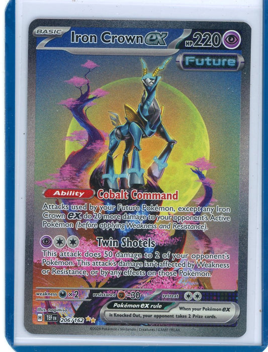 Summon Supply — Iron Crown EX 2024 Pokemon Temporal Forces rare holo 206/162 – Official Pokemon TCG Product