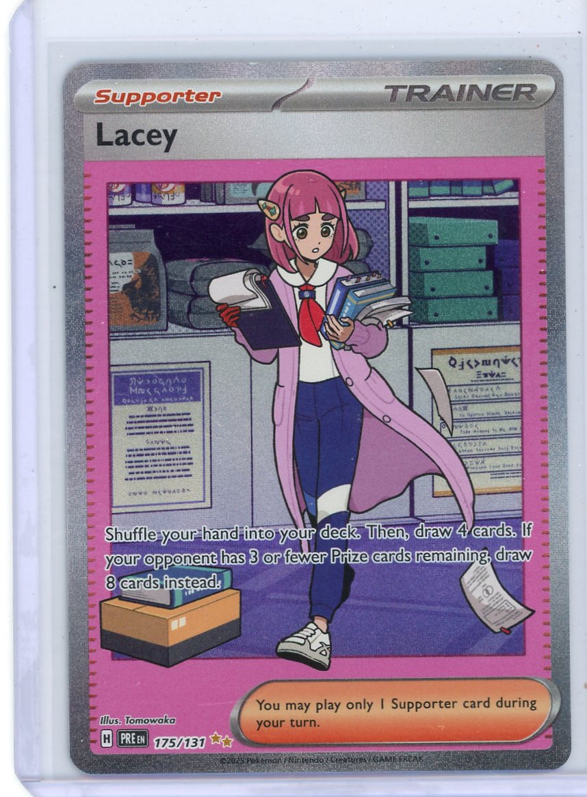 Summon Supply — Lacey Pokemon Prismatic Evolutions Special Illustration Rare #175/131 – Official Pokemon TCG Product