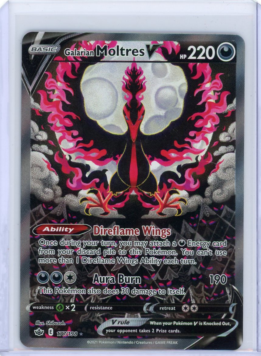 Summon Supply — Galarian Moltres V Pokemon Alternate Art #177/198 – Official Pokemon TCG Product
