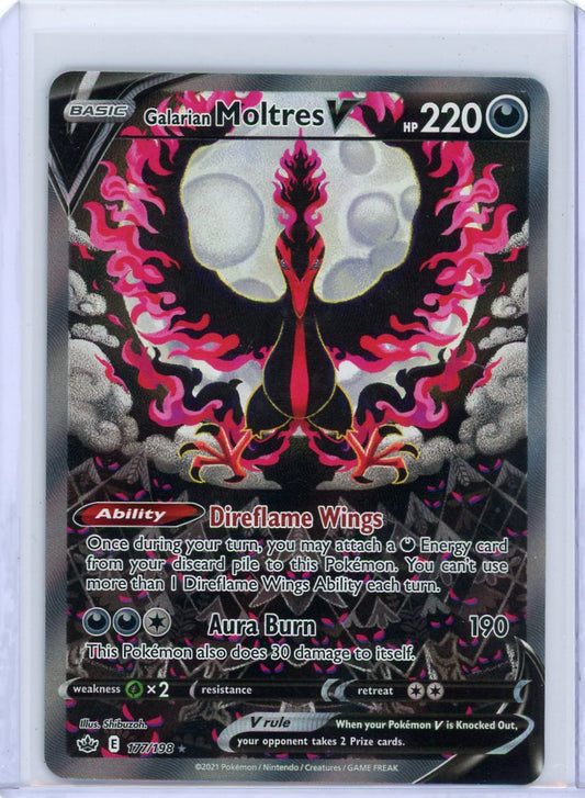 Summon Supply — Galarian Moltres V Pokemon Alternate Art #177/198 – Official Pokemon TCG Product