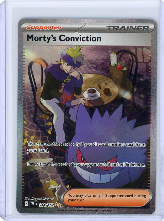 Summon Supply — Morty's Conviction Pokemon Temporal Forces Special Illustration Rare #211/162 – Official Pokemon TCG Product