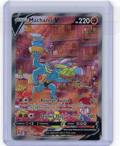 Summon Supply — Machamp V Pokemon Astral Radiance Alternate Full-Art #172/189 – Official Pokemon TCG Product