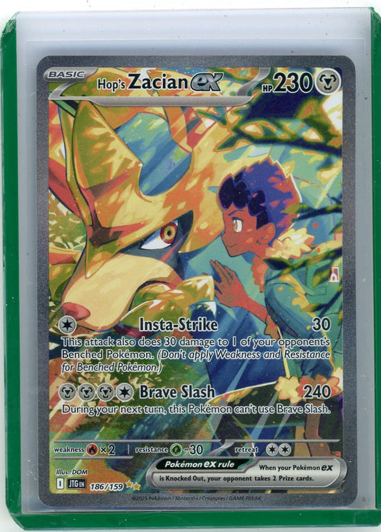 Summon Supply — Hop's Zacian ex Pokemon Journey Together Special Illustration Rare #186/159 – Official Pokemon TCG Product