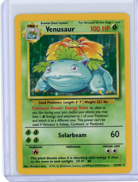 Summon Supply — Venusaur Pokemon Base Set Holo #15/102 – Official Pokemon TCG Product