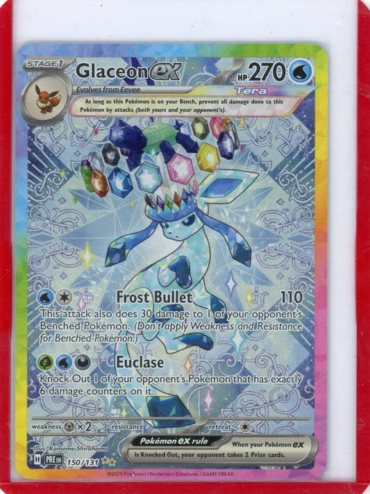 Summon Supply — Glaceon ex Pokemon Prismatic Evolutions Special Illustration Rare #150/131 – Official Pokemon TCG Product