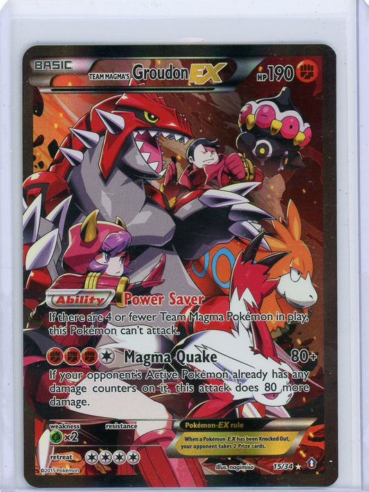 Summon Supply — Team Magma's Groudon EX Pokemon Double Crisis #15/34 MP – Official Pokemon TCG Product