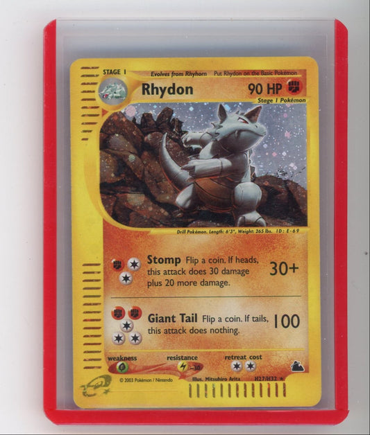 Summon Supply — Rhydon 2003 Pokemon Skyridge rare holo H27/H32 – Official Pokemon TCG Product