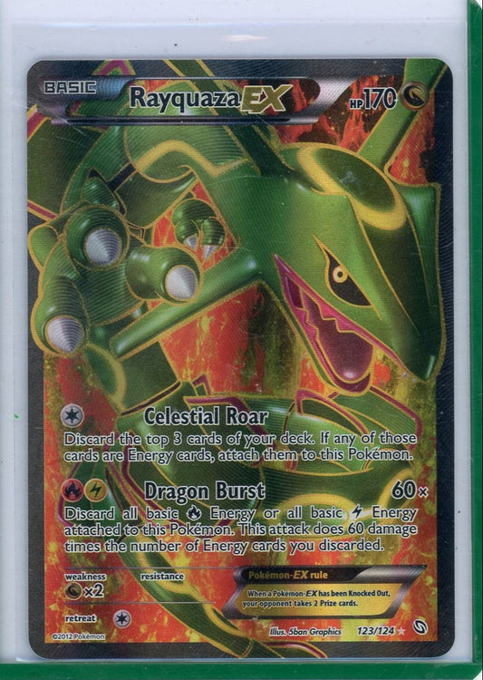 Summon Supply — Rayquaza EX Pokemon Dragons Exalted Full-Art #123/124 – Official Pokemon TCG Product