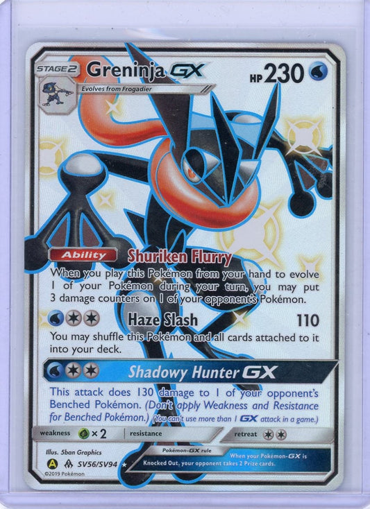 Summon Supply — Greninja GX Pokemon Hidden Fates Shiny Full-Art #SV56/SV94 – Official Pokemon TCG Product
