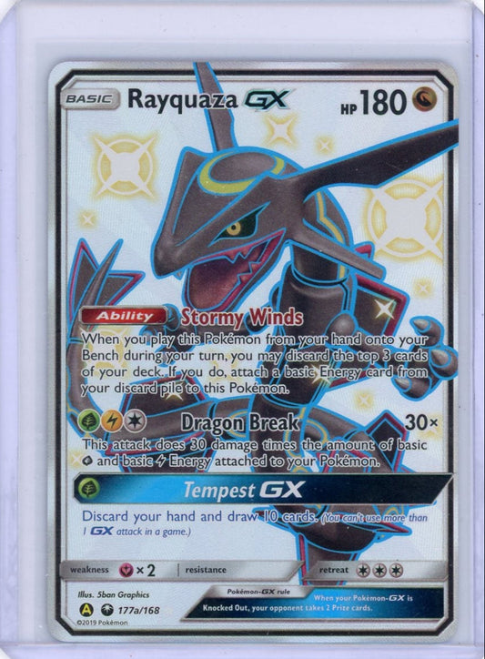 Summon Supply — Rayquaza GX Pokemon Celestial Storm Shiny Full-Art #177a/168 – Official Pokemon TCG Product