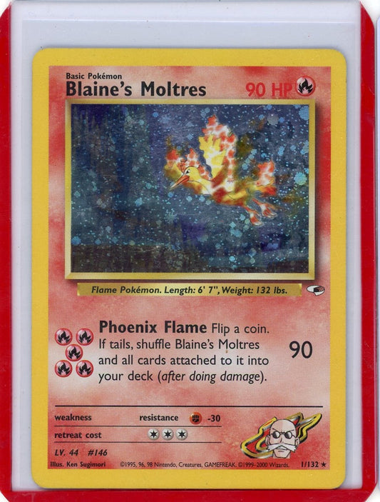 Summon Supply — Blaine's Moltres Pokemon Gym Heroes Holo #1/132 – Official Pokemon TCG Product
