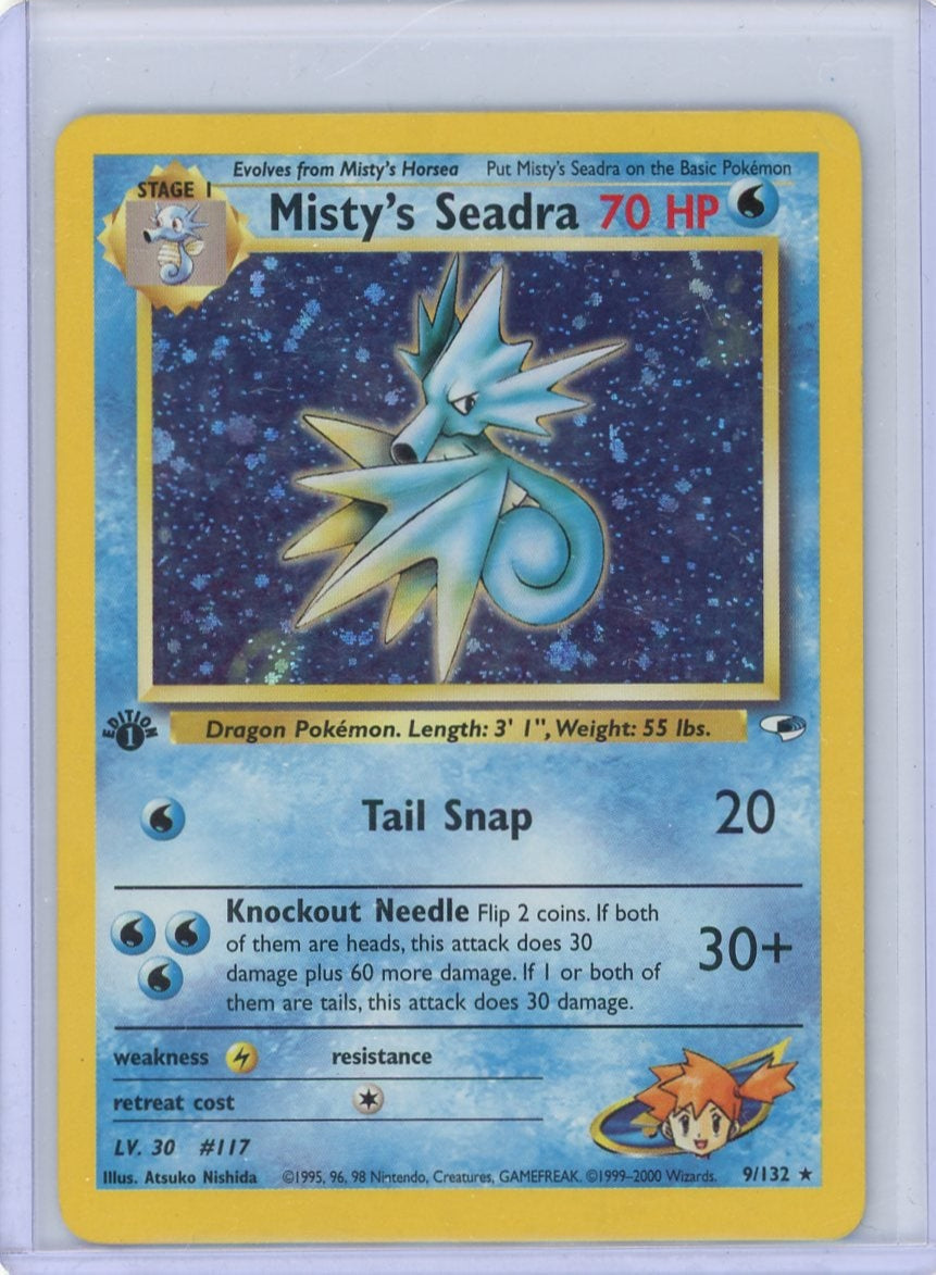 Summon Supply — Misty's Seadra Pokemon Gym Heroes 1st Edition Holo #9/132 – Official Pokemon TCG Product