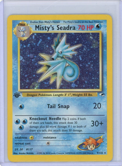 Summon Supply — Misty's Seadra Pokemon Gym Heroes 1st Edition Holo #9/132 – Official Pokemon TCG Product