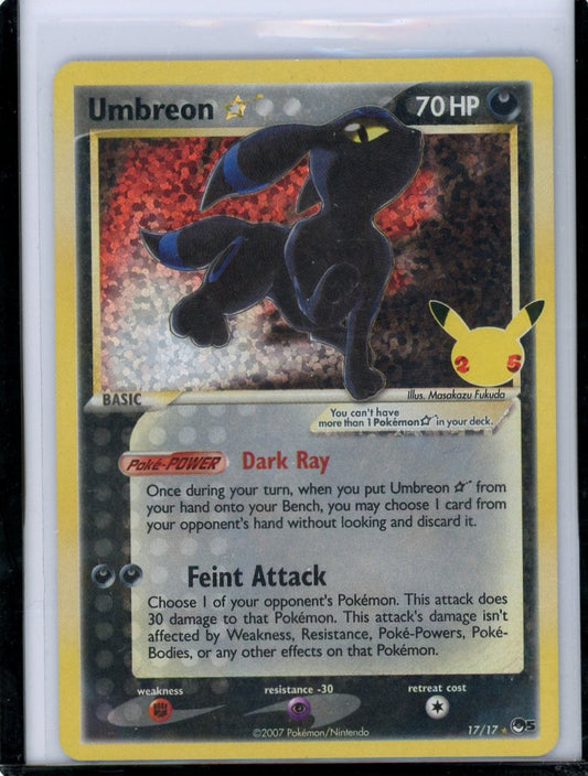 Summon Supply — Umbreon Gold Star Pokemon Celebrations Classic Collection #17/17 – Official Pokemon TCG Product