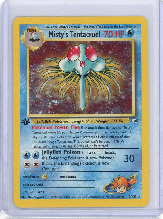 Summon Supply — Misty's Tentacruel Pokemon Gym Heroes 1st Edition #10/132 – Official Pokemon TCG Product