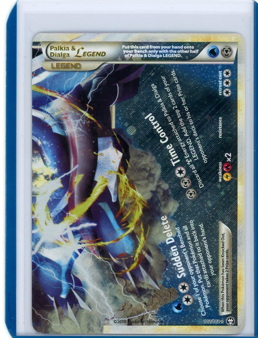Summon Supply — Palkia & Dialga Legend Pokemon HGSS Triumphant #102/102 (Bottom) – Official Pokemon TCG Product