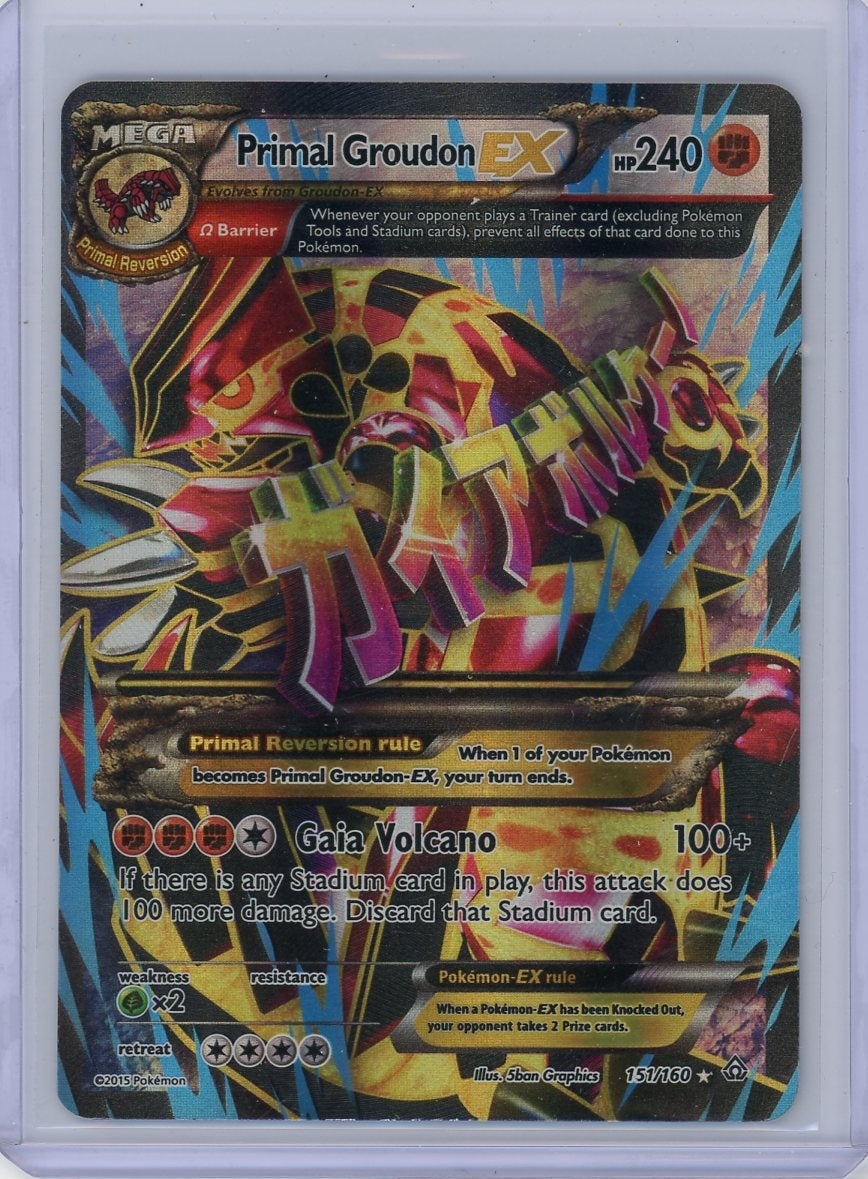 Summon Supply — Primal Groudon EX Pokemon XY Primal Clash Full-Art #151/160 (MP) – Official Pokemon TCG Product