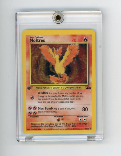 Summon Supply — Moltres Pokemon 1st Edition Fossil Holo 12/62 – Official Pokemon TCG Product