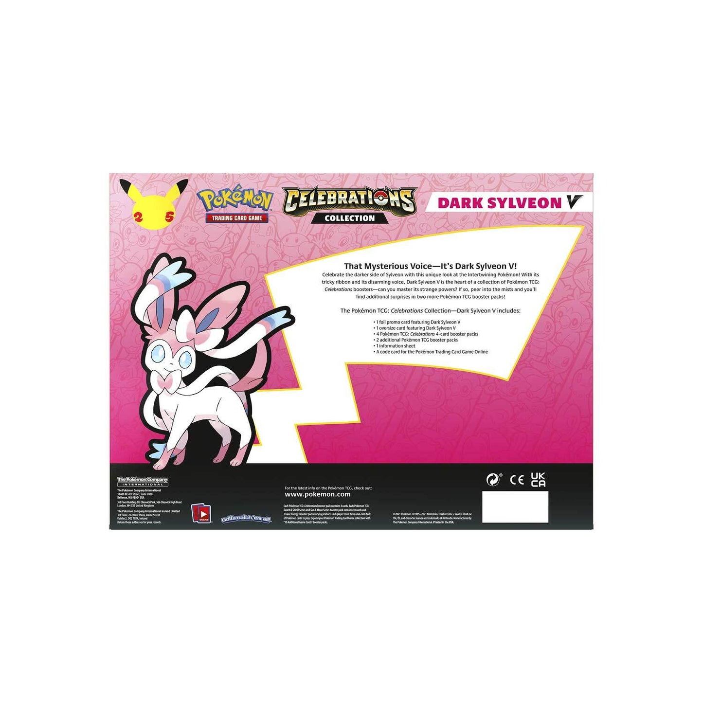 Summon Supply — Pokemon TCG Celebrations Dark Sylveon V Collection Box – Official Pokemon TCG Product