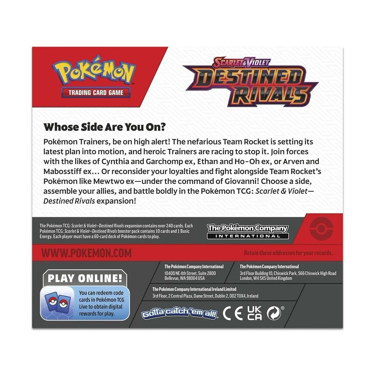 Summon Supply — Destined Rivals Booster Display Box – Official Pokemon TCG Product