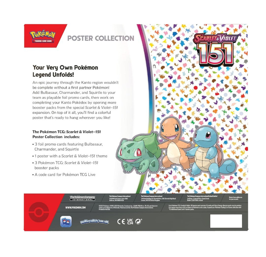 Summon Supply — 151 Poster Collection Box – Official Pokemon TCG Product