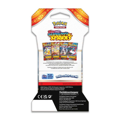 Summon Supply — Pokemon TCG Surging Sparks Sleeved - Booster Packs SET OF 4 – Authentic Japanese Pokemon Cards